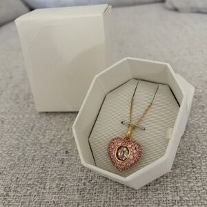 Swarovski Idyllia Dance Crystal Pink Heart Pendant Necklace